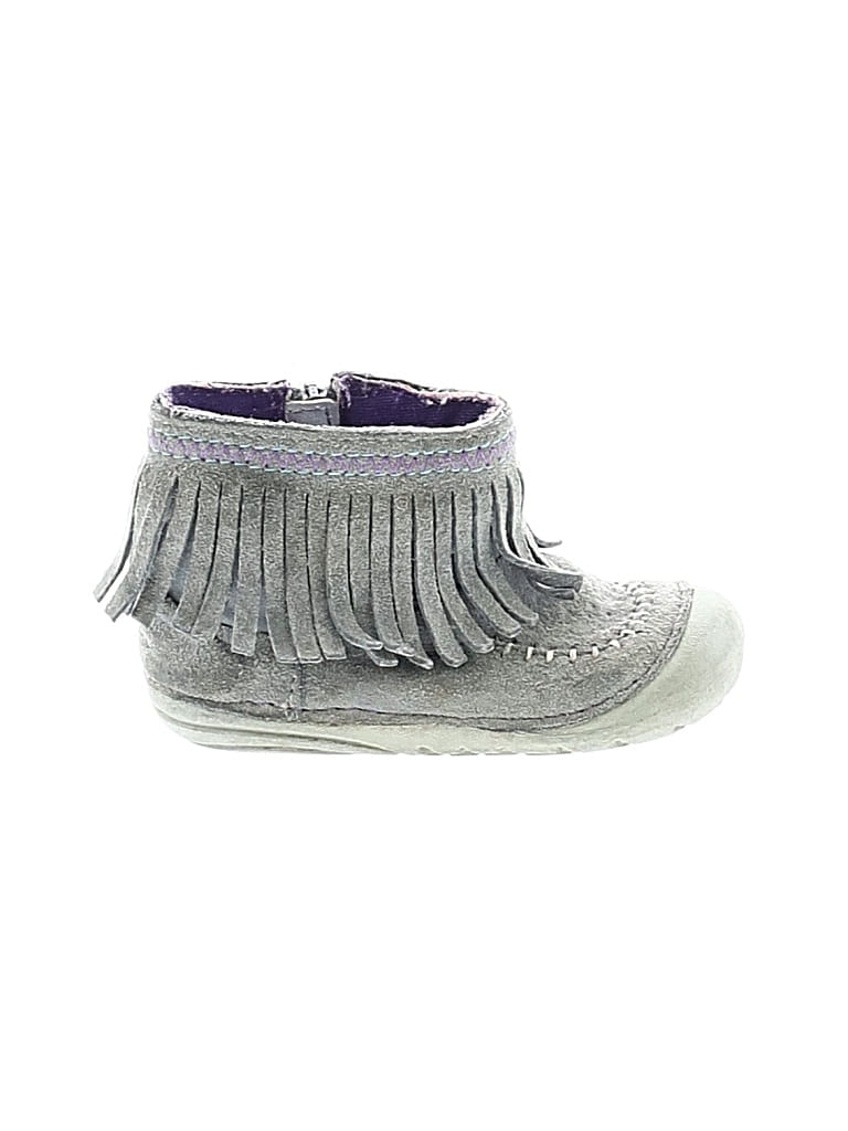 Pre-owned Stride Rite Kids' Ankle Boots In Gray