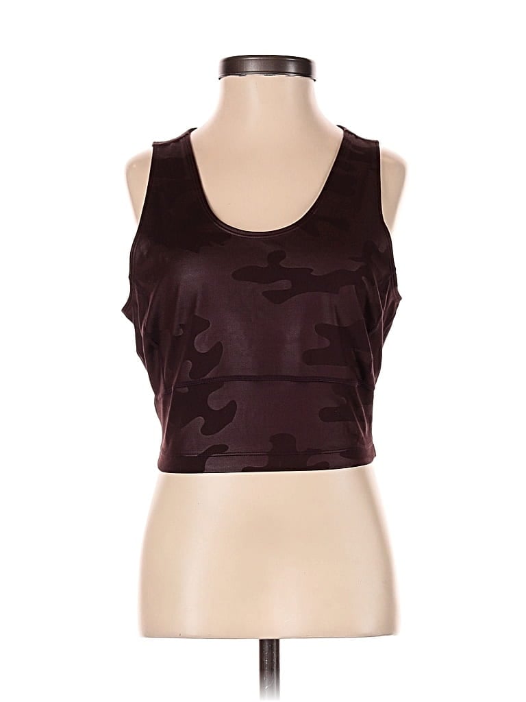 Pre-owned Sweaty Betty Tank Top Burgundy Strapless Neckline Tops