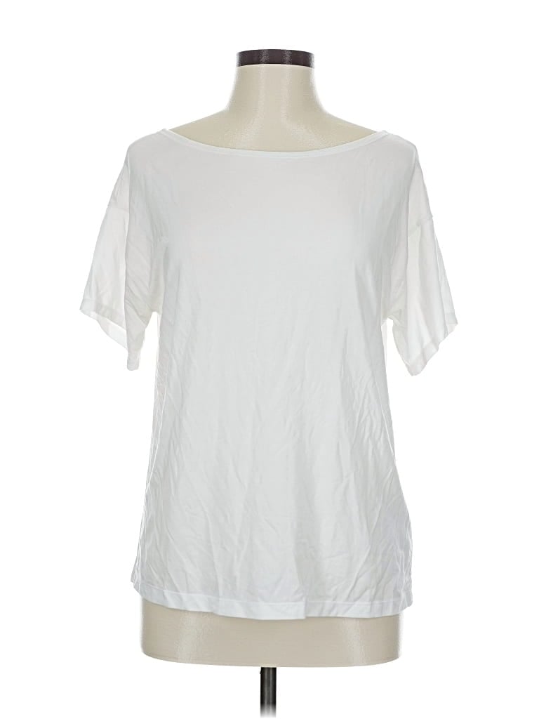 Pre-owned Fabletics Short Sleeve T-shirt In White