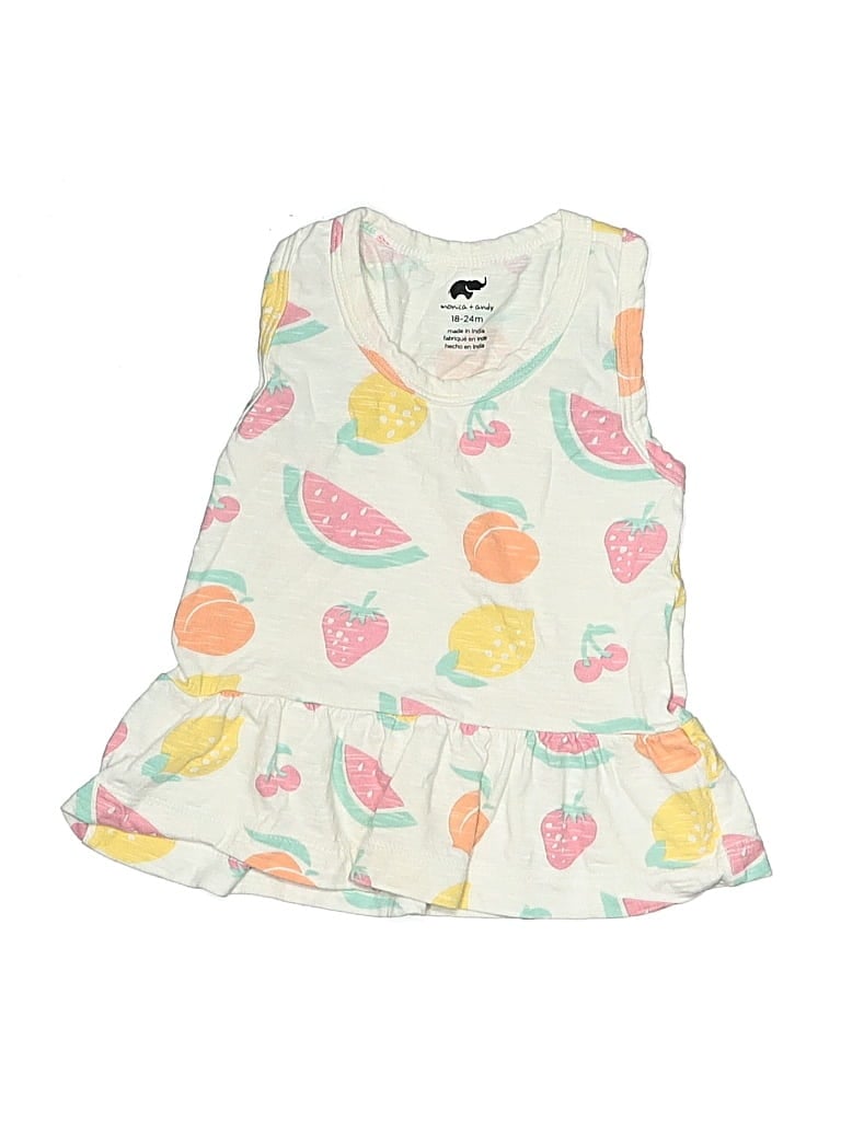 Pre-owned Monica + Andy Kids' Dress In White