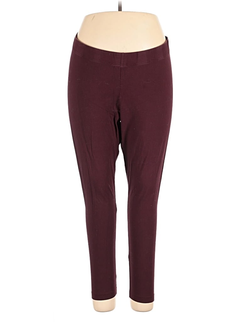 Pre-owned Old Navy Active Pants In Burgundy