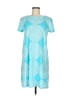 SEE Graphic Blue Casual Dress Size M - photo 1
