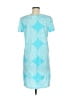 SEE Graphic Blue Casual Dress Size M - photo 2