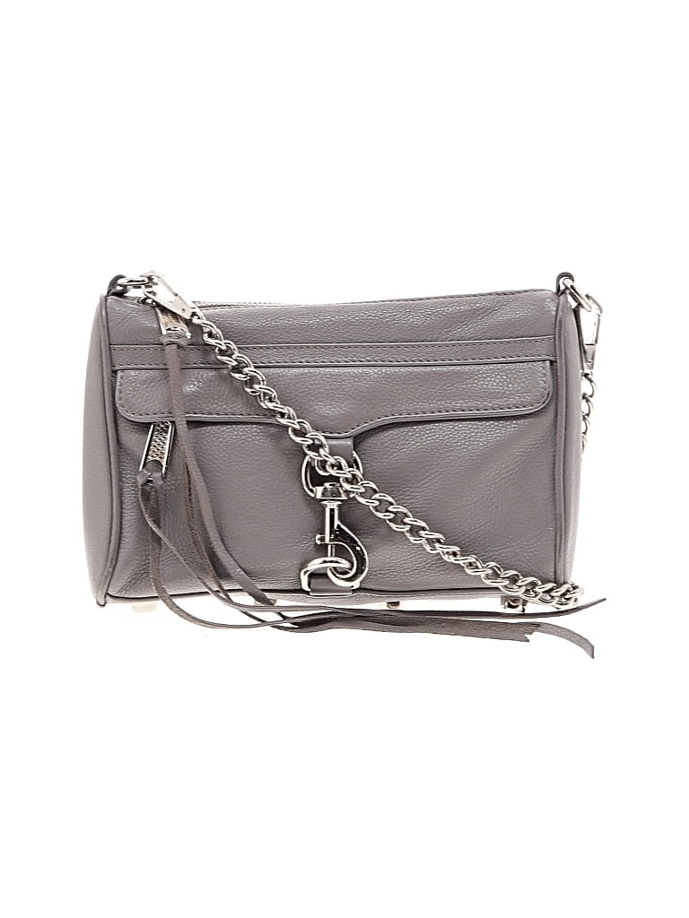 Pre-owned Rebecca Minkoff Leather Crossbody Bag In Gray