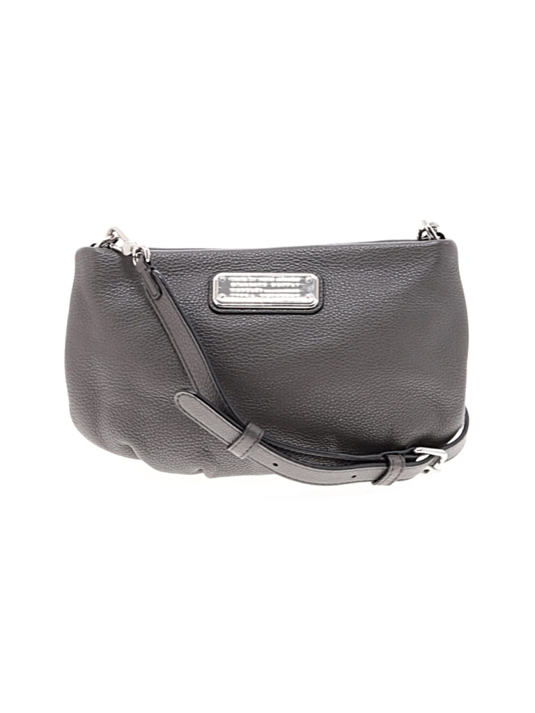 Pre-owned Marc By Marc Jacobs Leather Crossbody Bag In Gray