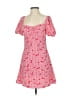 Glamorous 100% Polyester Hearts Pink Casual Dress Size XS - photo 1
