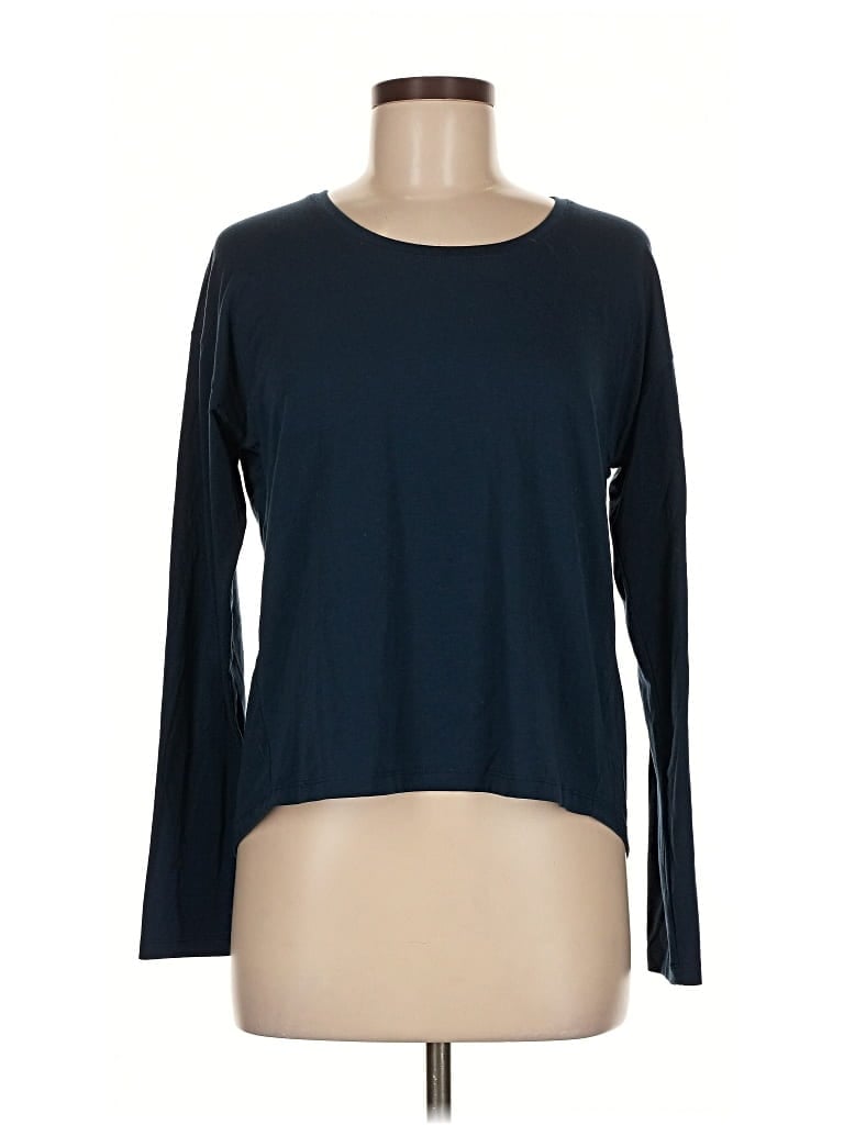 Pre-owned Athleta Long Sleeve T-shirt In Blue