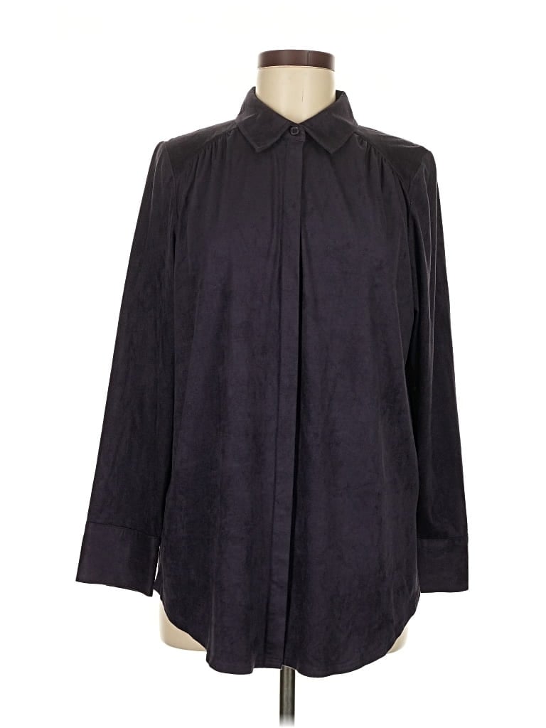 Chico's Long Sleeve Blouse In Blue