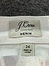 J.Crew Solid Ivory White Denim Skirt Size 24 waist - photo 3