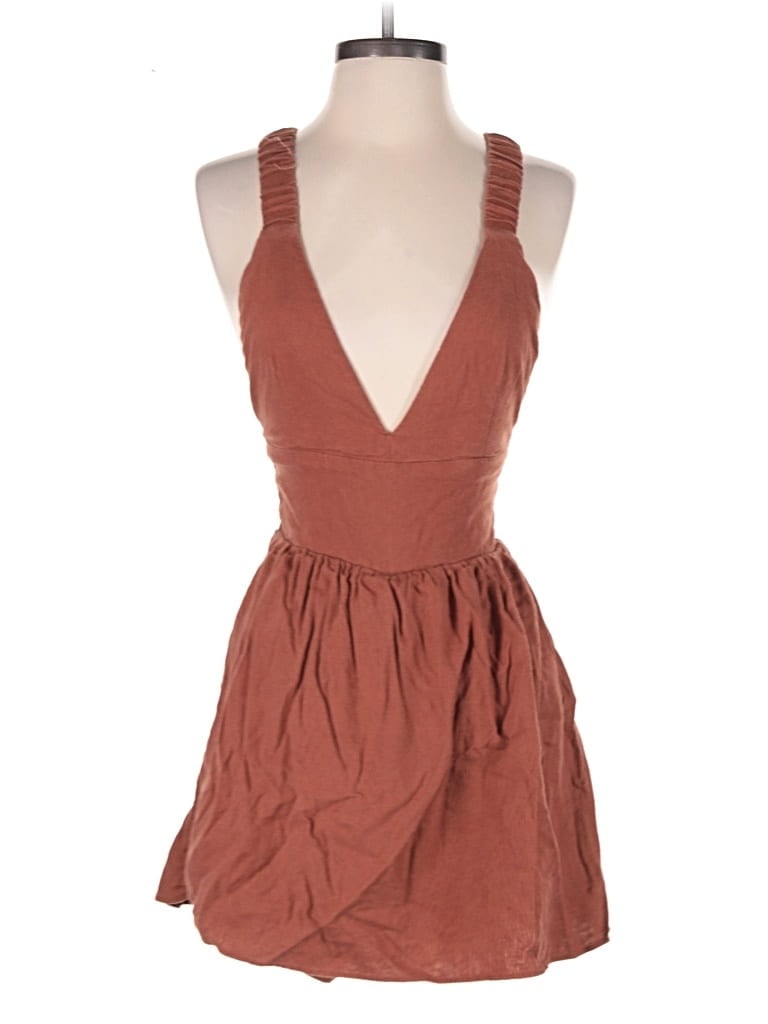 Pre-owned Abercrombie & Fitch Cocktail Dress In Brown