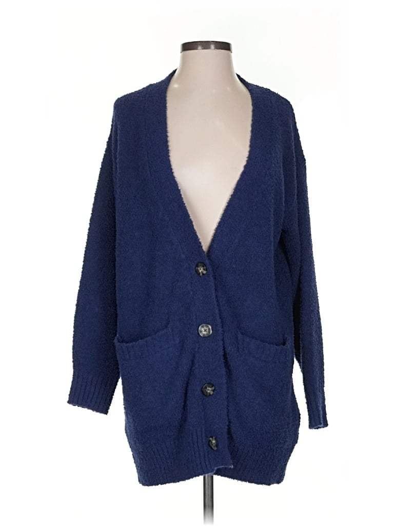 Pre-owned Ugg Cardigan Sweater In Blue