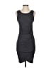 Leith Solid Gray Casual Dress Size S - photo 1