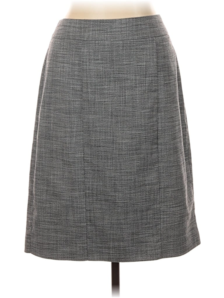 Pre-owned Ann Taylor Factory Formal Skirt In Gray