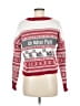 Yet Again Print White Pullover Sweater Size M - photo 2