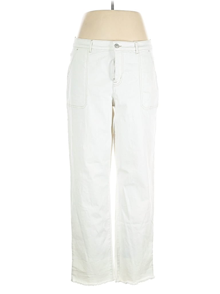 Pre-owned Logo By Lori Goldstein Jeans In White