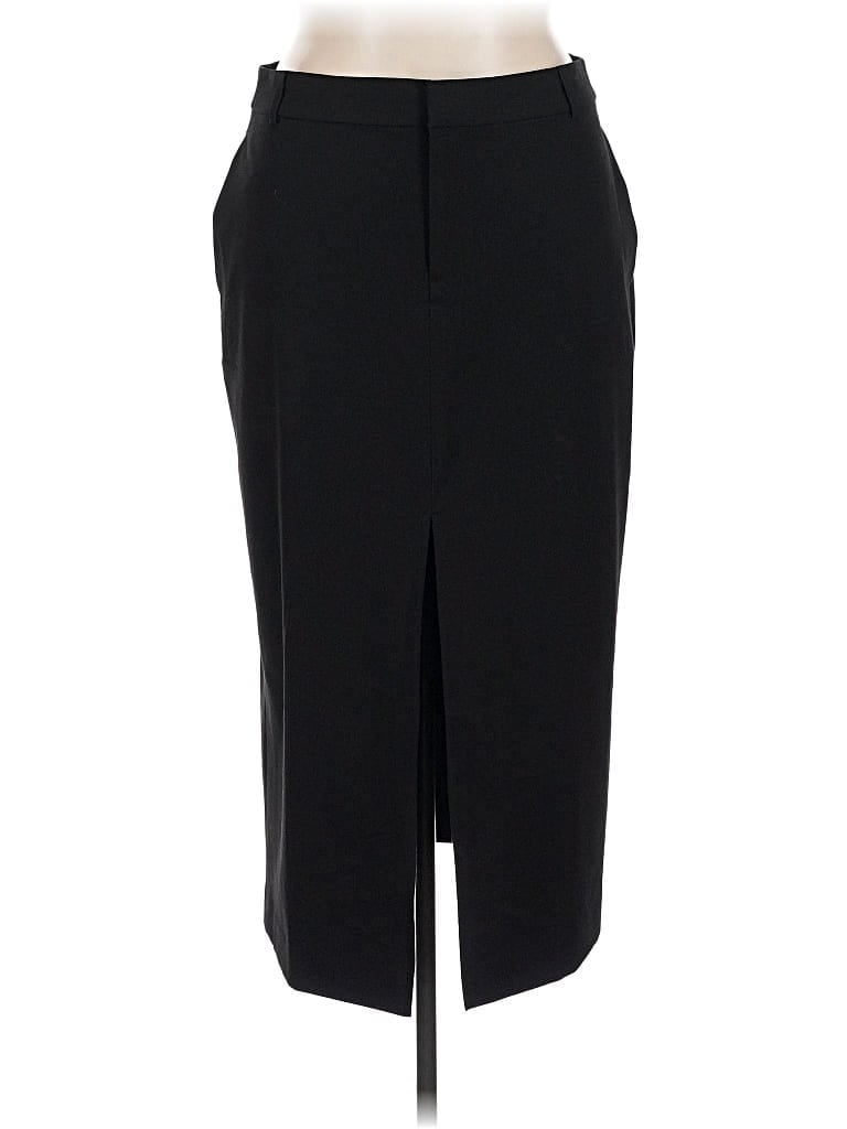 Pre-owned Open Edit Formal Skirt In Black