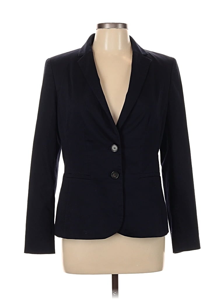 Pre-owned Ann Taylor Blazer Jacket In Blue