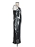 Express 100% Polyester Metallic Silver Cocktail Dress Size S - photo 4