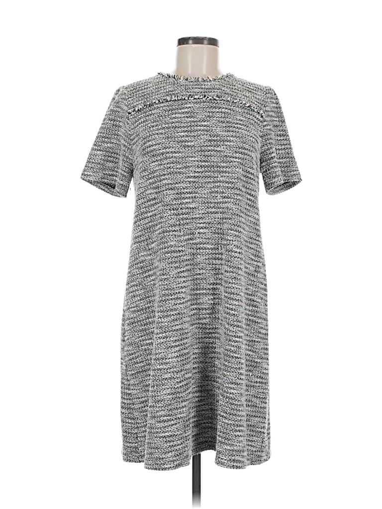 Pre-owned Ann Taylor Loft Outlet Casual Dress In Gray