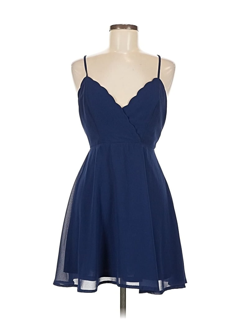 Pre-owned Kimchi Blue Cocktail Dress In Blue