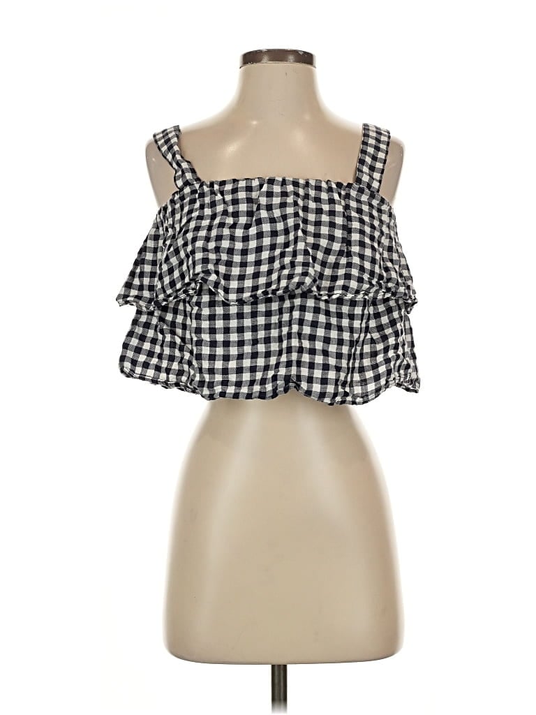 Pre-owned Madewell Sleeveless Blouse In Black