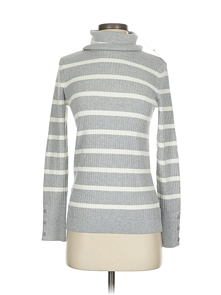 Pre-owned Talbots Turtleneck Sweater In Gray