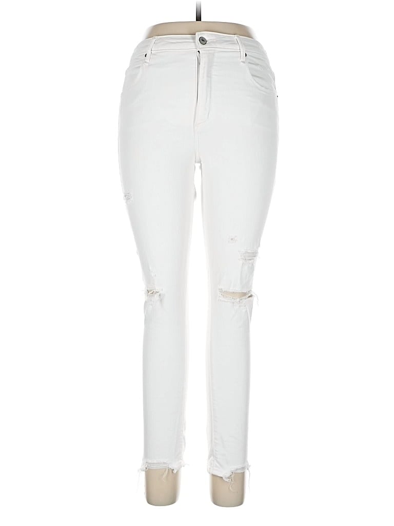 Pre-owned Abercrombie & Fitch Jeans In White