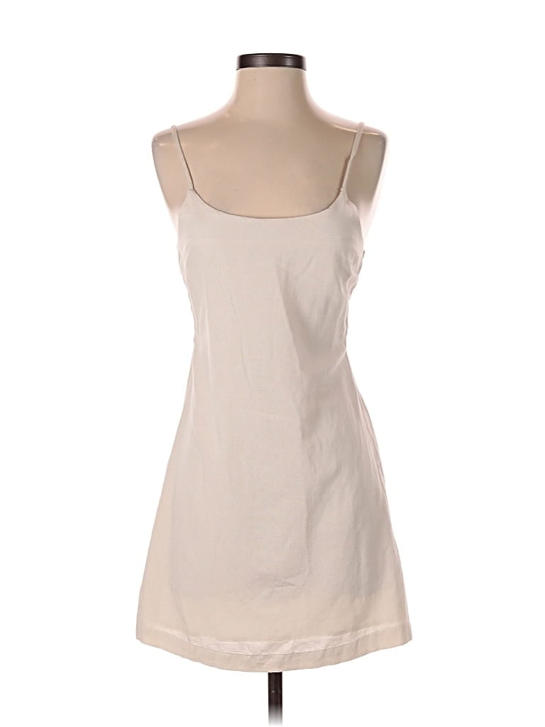 Pre-owned Japna Casual Dress In White