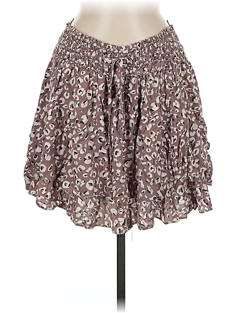 Pre-owned Mustard Seed Casual Skirt In Brown