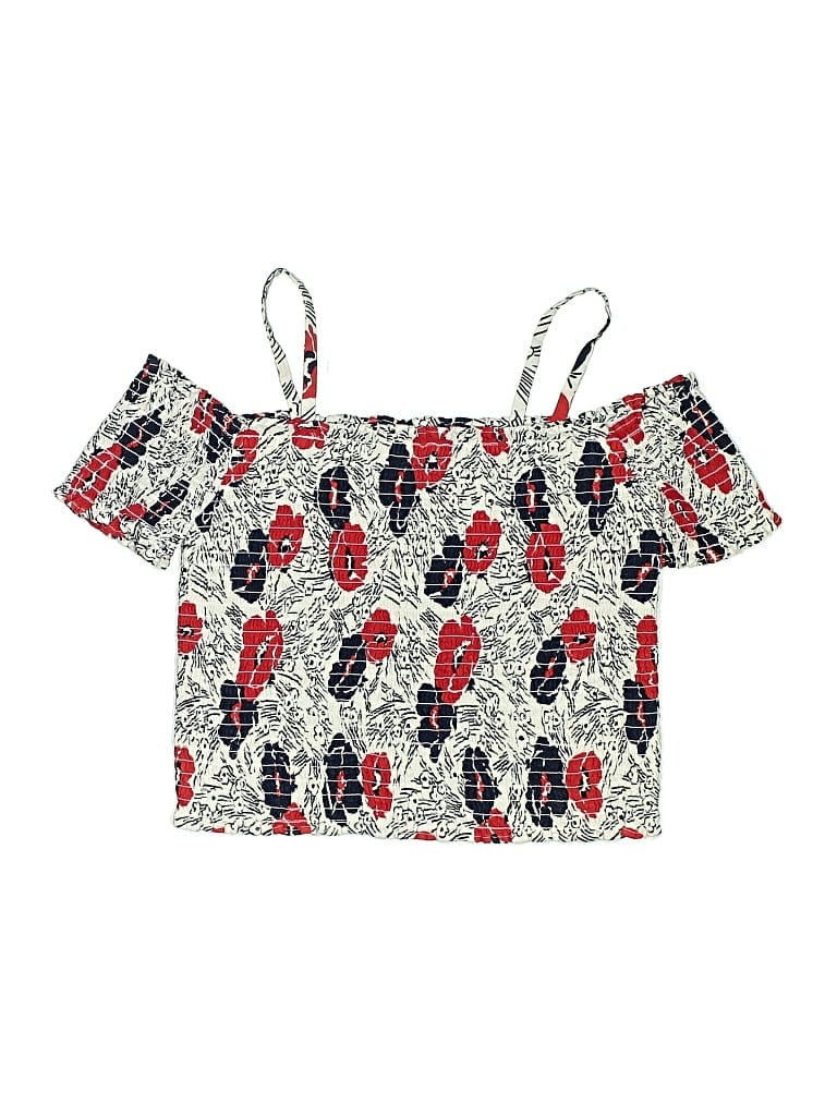 Pre-owned Janie And Jack Kids' Tank Top Silver Cold Shoulder Neckline Tops