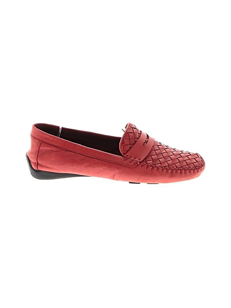 Pre-owned Robert Zur Flats In Red