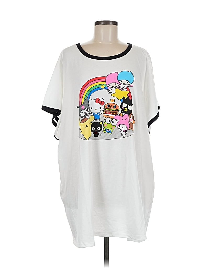 Pre-owned Hello Kitty Short Sleeve T-shirt In White