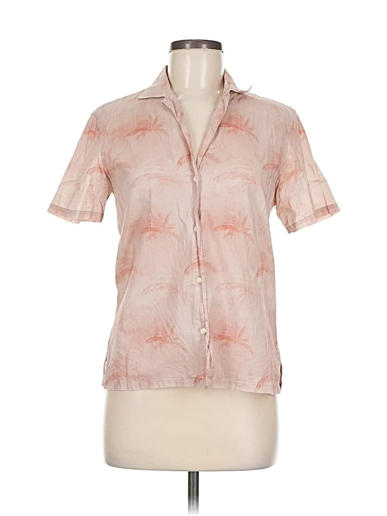Pre-owned Officine Generale Short Sleeve Blouse In Pink