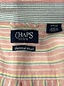 Chaps 100% Cotton Stripes Pink Long Sleeve Button-Down Shirt Size S - photo 6