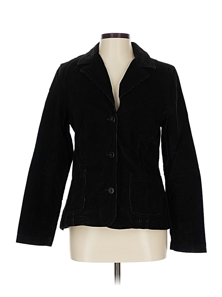 Pre-owned Eddie Bauer Blazer Jacket In Black