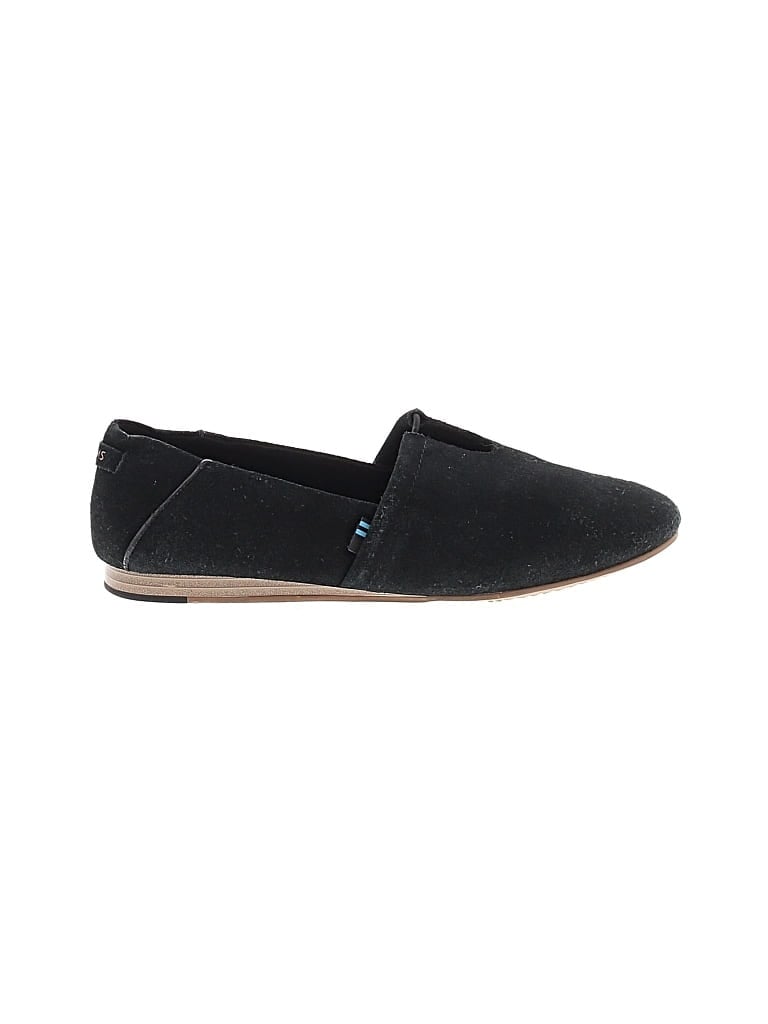 Pre-owned Toms Flats In Black