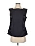 Lands' End Canvas Black Blue Sleeveless Blouse Size 0 - photo 1
