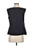Lands' End Canvas Black Blue Sleeveless Blouse Size 0 - photo 2
