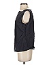 Lands' End Canvas Black Blue Sleeveless Blouse Size 0 - photo 5