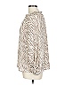 Blu Pepper 100% Polyester Animal Print Ivory Long Sleeve Blouse Size L - photo 5