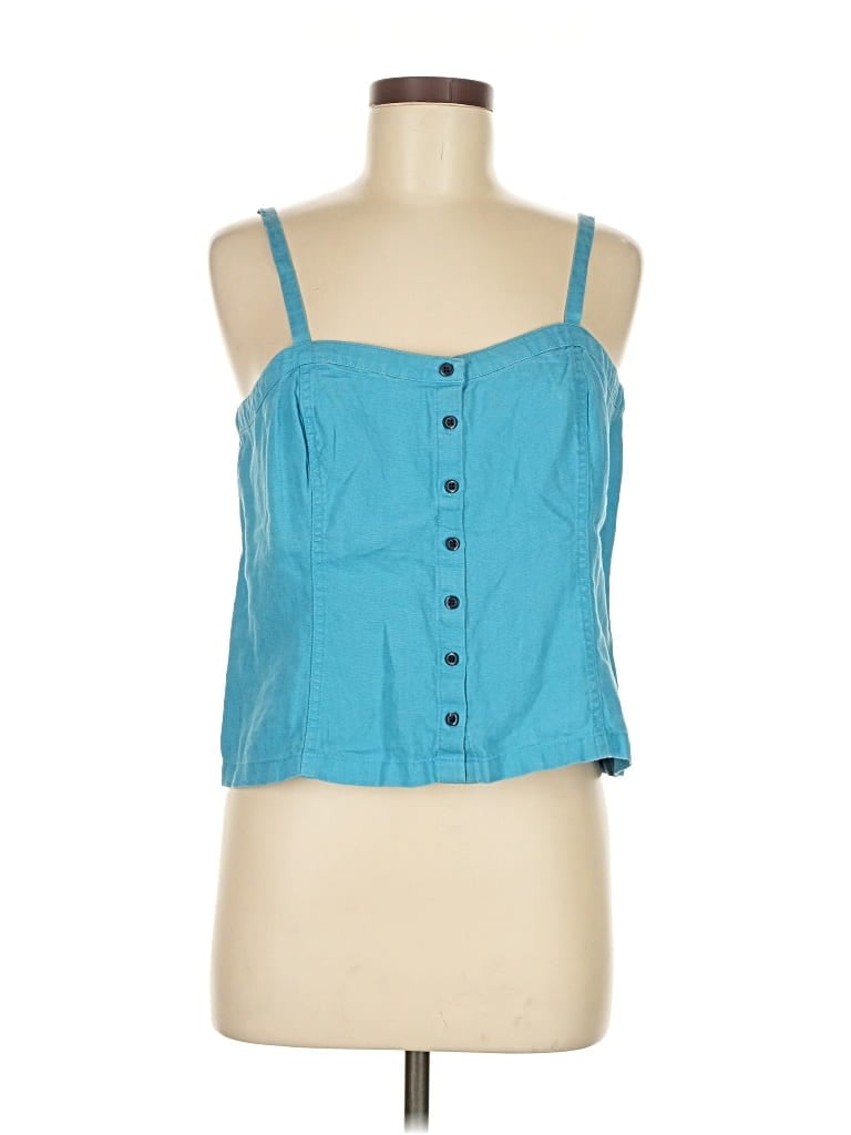 Pre-owned Everlane Sleeveless Blouse In Blue