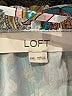 Ann Taylor LOFT 100% Recycled Polyester Paisley Silver Long Sleeve Blouse Size XXL - photo 7
