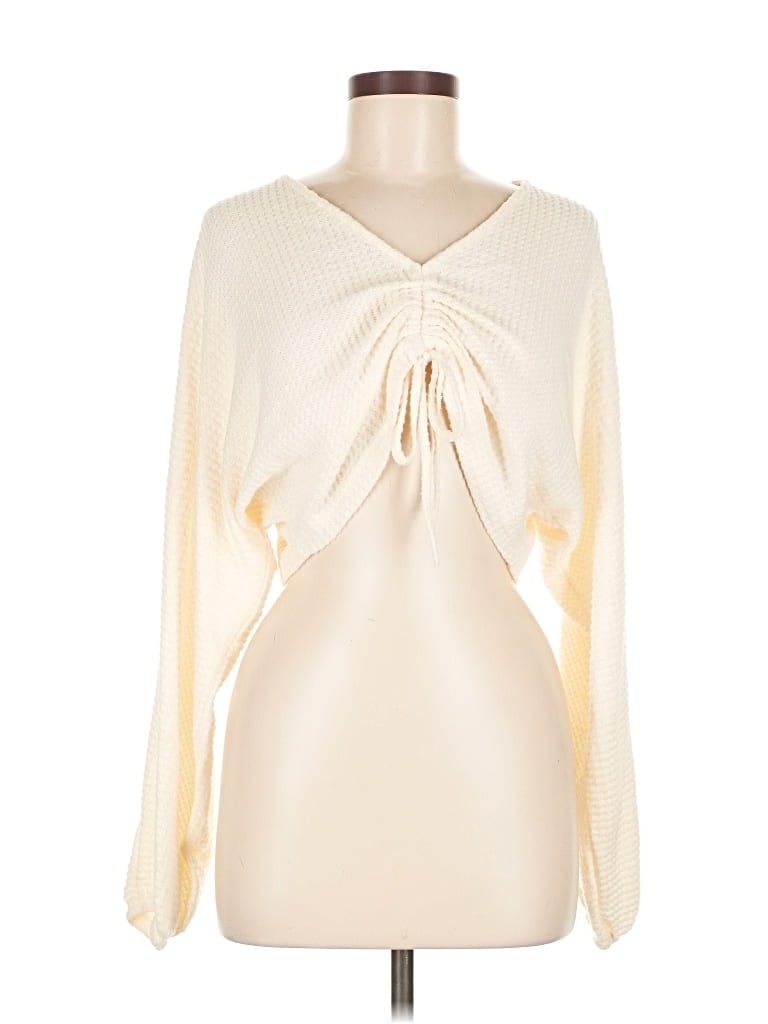 Pre-owned Out From Under Pullover Sweater In White