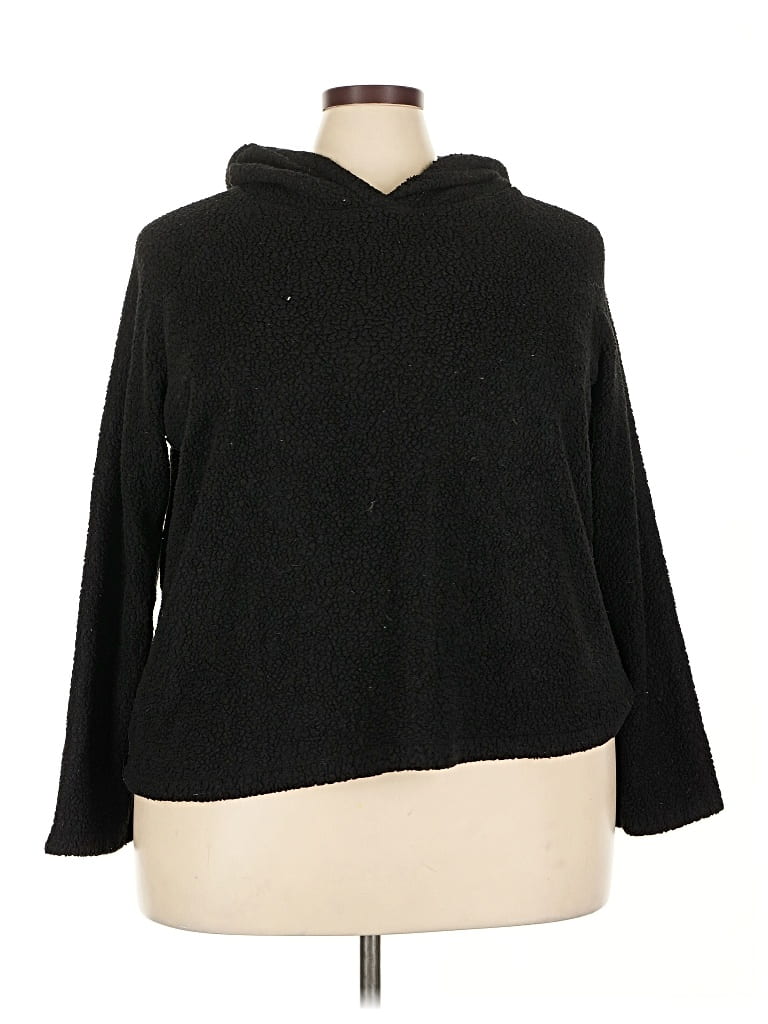 Pre-owned Assorted Brands Fleece Jacket In Black