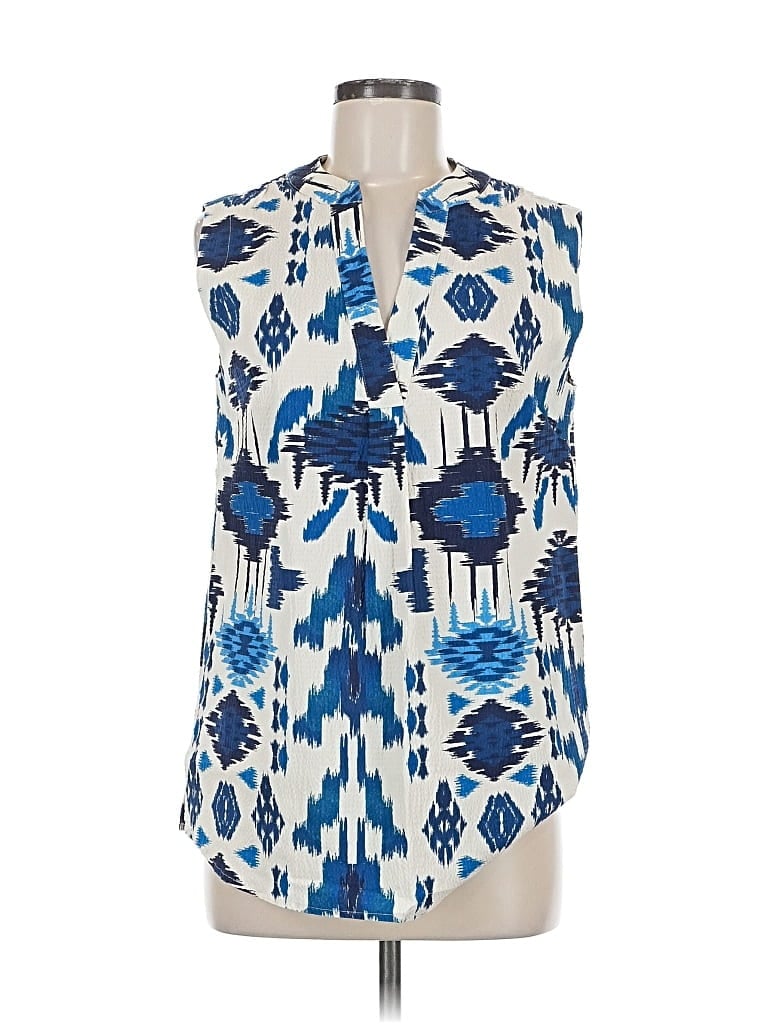 Pre-owned Vilagallo Sleeveless Blouse In Blue