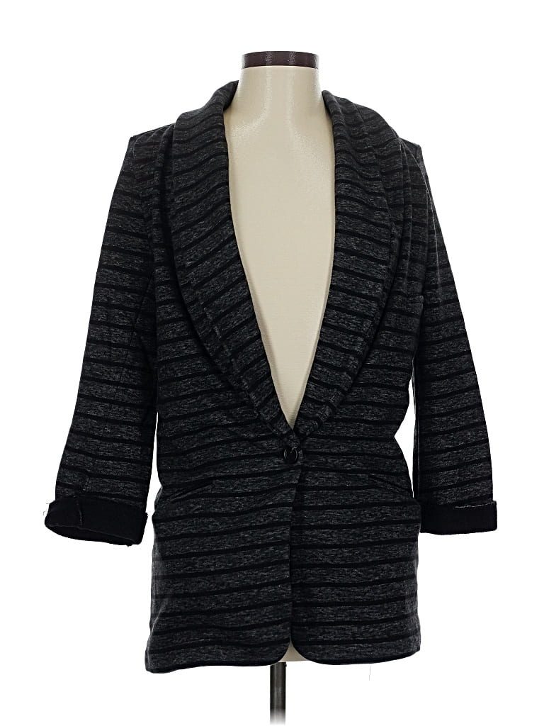 Pre-owned Lulus Blazer Jacket In Gray