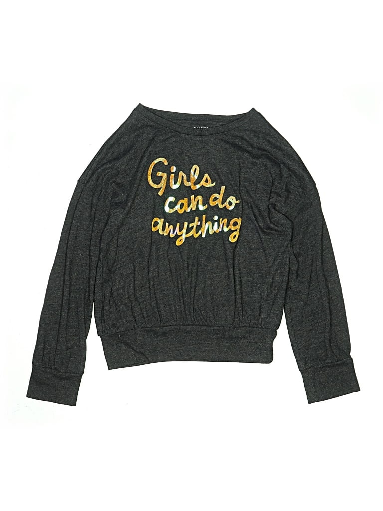 Pre-owned Old Navy Kids' Long Sleeve T-shirt In Gray