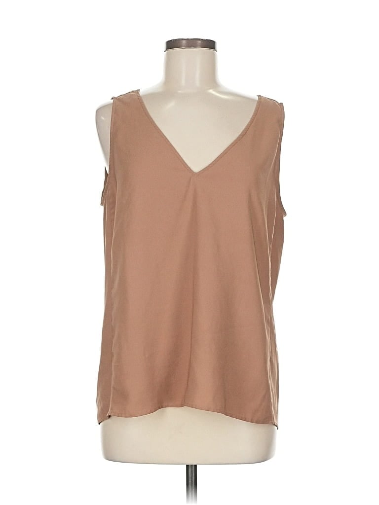 Pre-owned Nordstrom Sleeveless Blouse In Brown