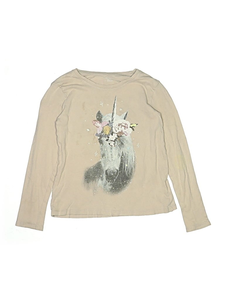 Pre-owned Old Navy Kids' Long Sleeve T-shirt In White