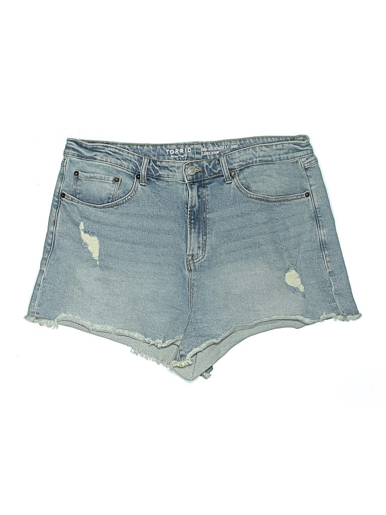 Pre-owned Torrid Denim Shorts In Blue